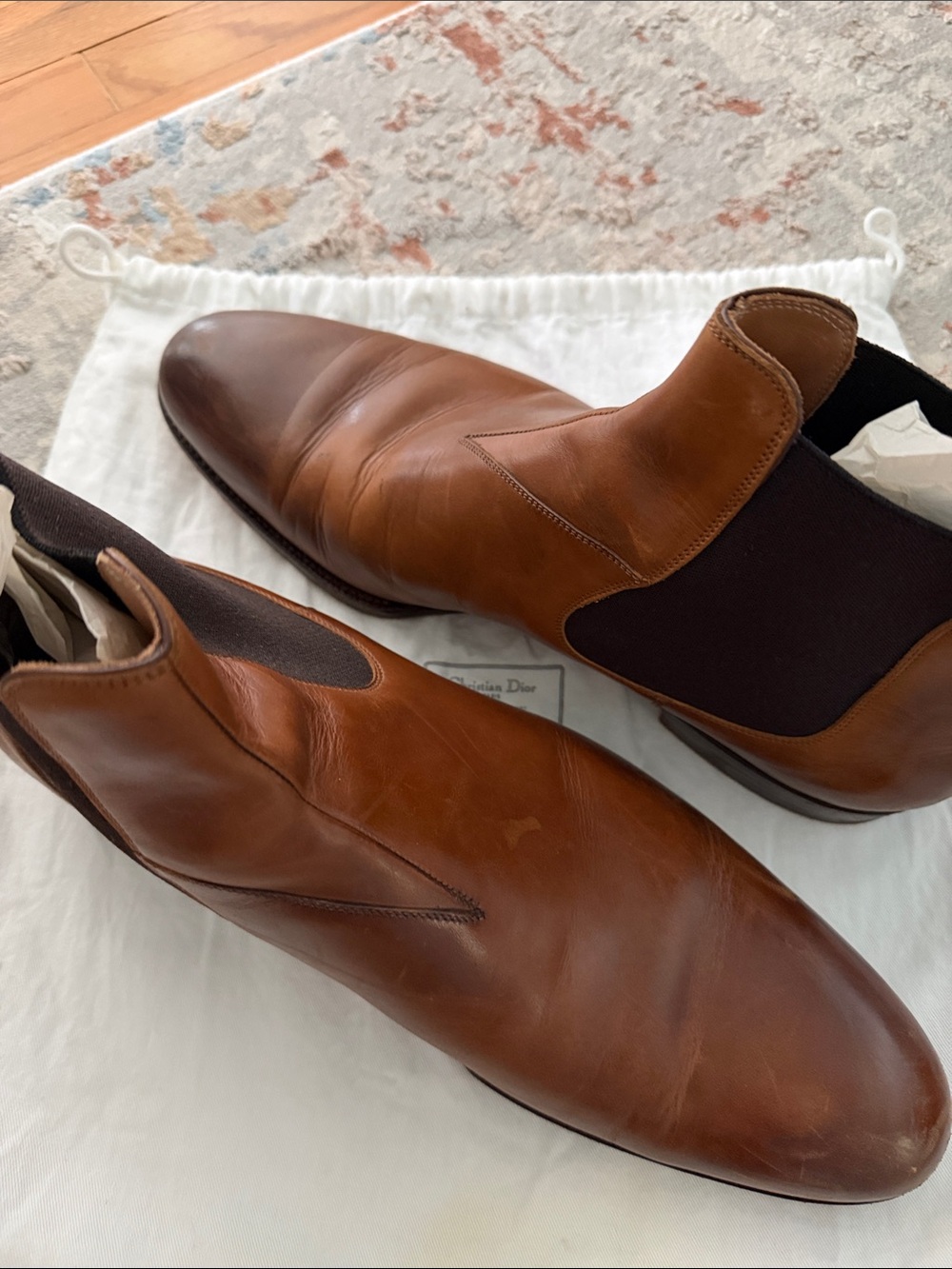 Men's Brown Leather Saints Crispin